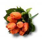 SZTARA 12 Heads Artificial Tulip Silk Flowers Leaf Home Garden Wedding Decor