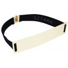 SZTARA 2015 European Style Black Mirror Metal Waist Belt With Elastic Waistband
