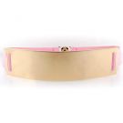 SZTARA 2015 European Style Pink Mirror Metal Waist Belt With Elastic Waistband