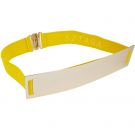 SZTARA  2015 European Style Yellow Mirror Metal Waist Belt With Elastic Waistband