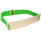 SZTARA 2015 European Style Green Mirror Metal Waist Belt With Elastic Waistband