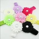 SZTARA Assorted 12pcs Kids Girls Newborn Baby Kid Children Flower Headband Hair Band